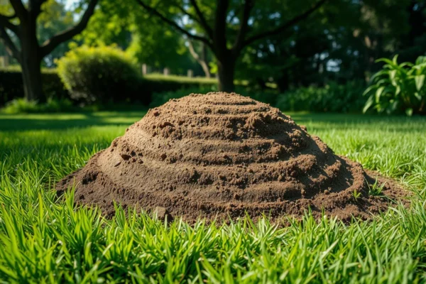 Maulwurf im Garten Hügel