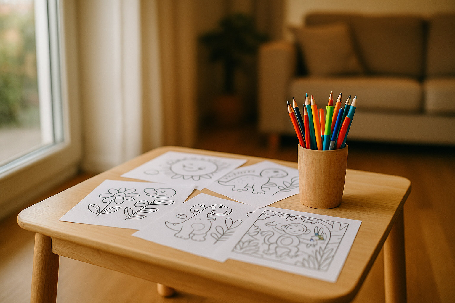 Ausmalbilder ausdrucken: Papier, Platz und Wanddeko