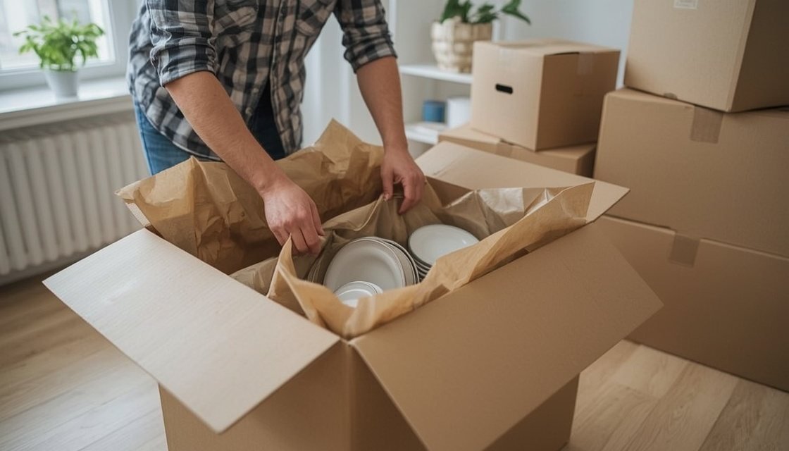 Hausstand sicher verpacken beim Umzug